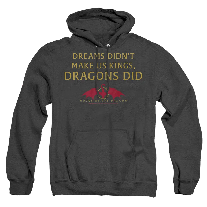House of the Dragon Not Dreams - Heather Pullover Hoodie Fine Merino Wool