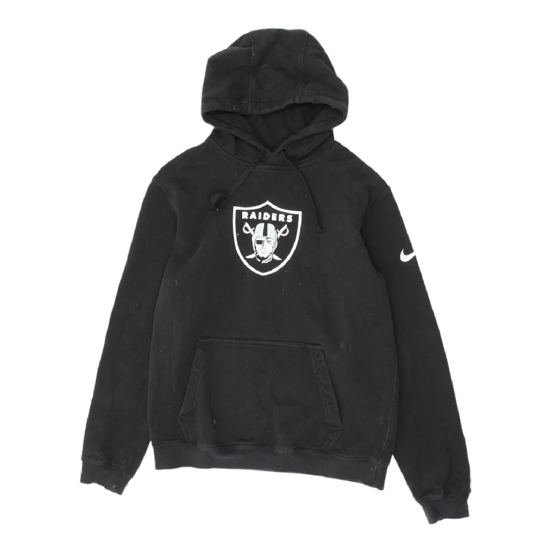 Las Vegas Raiders Mens Black Nike Pullover Hoodie | NFL Sportswear Hoody VTG Short Sleeve Top