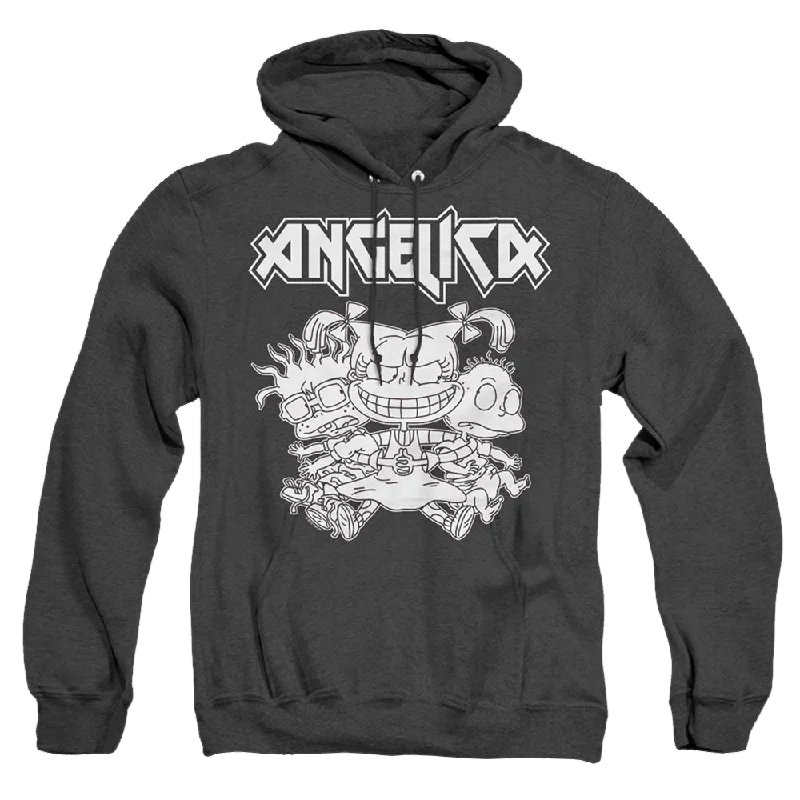 Rugrats Angelica Pickles Rocks - Heather Pullover Hoodie Fine Merino Wool