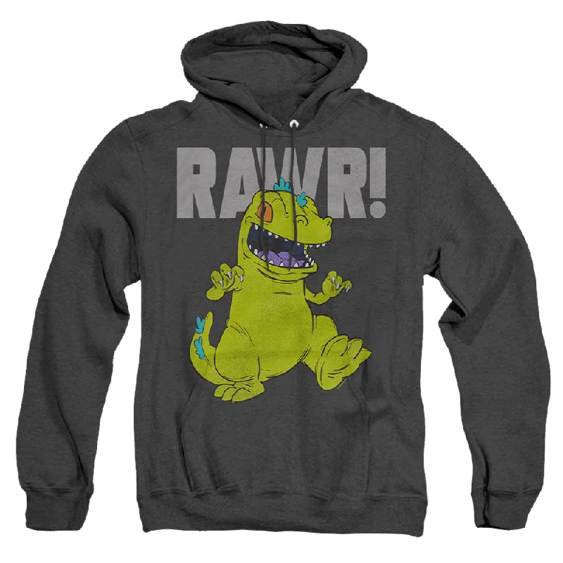 Rugrats Reptar - Heather Pullover Hoodie Thick Cable Knit