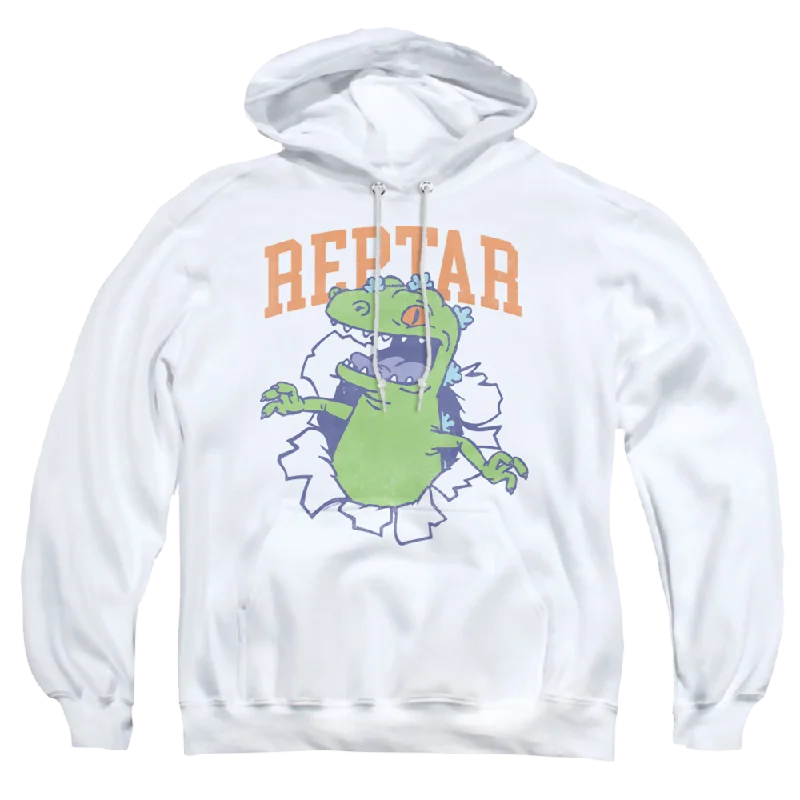 Rugrats Reptar Shirt Rip - Pullover Hoodie Faux Fur Trim