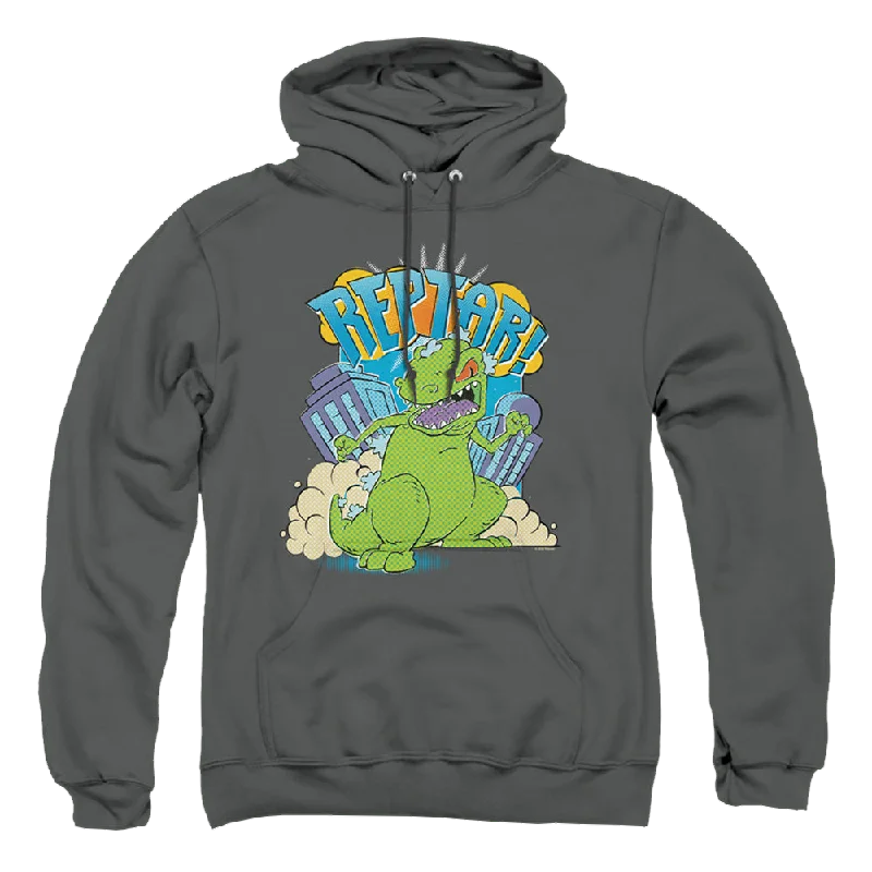Rugrats Reptar Stomp - Pullover Hoodie Crew Neck Wool