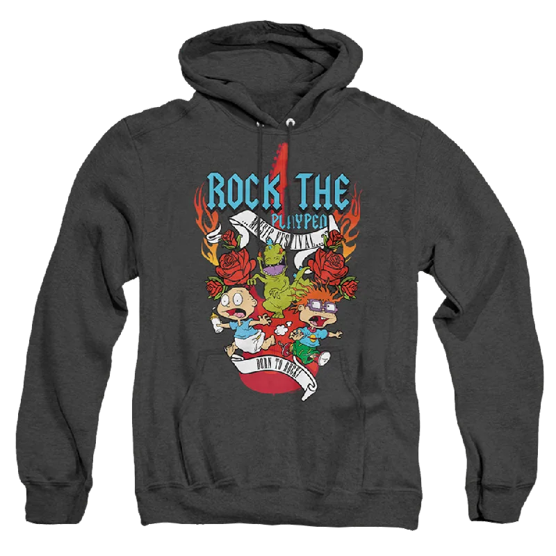 Rugrats Rock The Playpen Music Festival - Heather Pullover Hoodie Turtleneck Warm Pullover