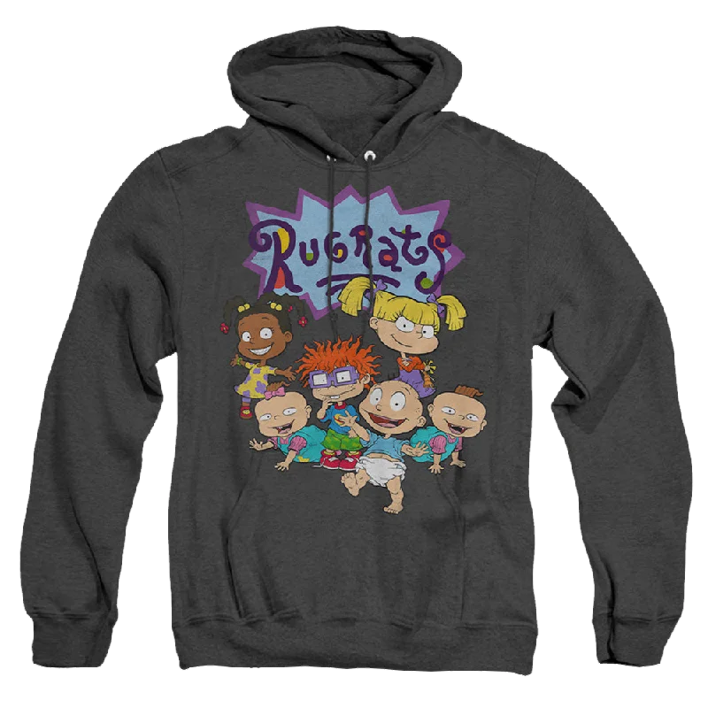 Rugrats Rugrats Group - Heather Pullover Hoodie Textured Knit Design
