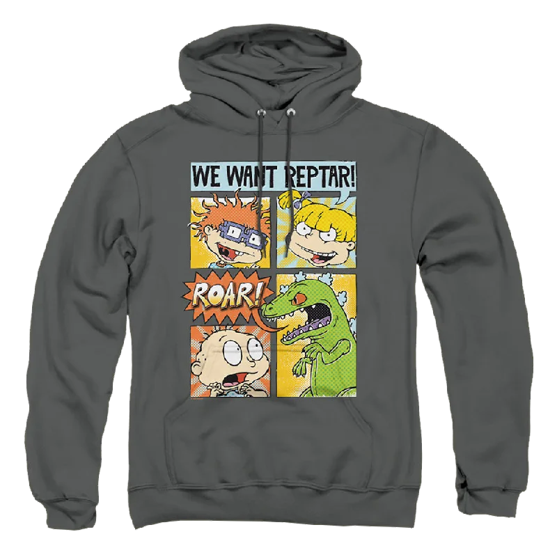 Rugrats We Want Reptar! Comic - Pullover Hoodie High Neck Pullover