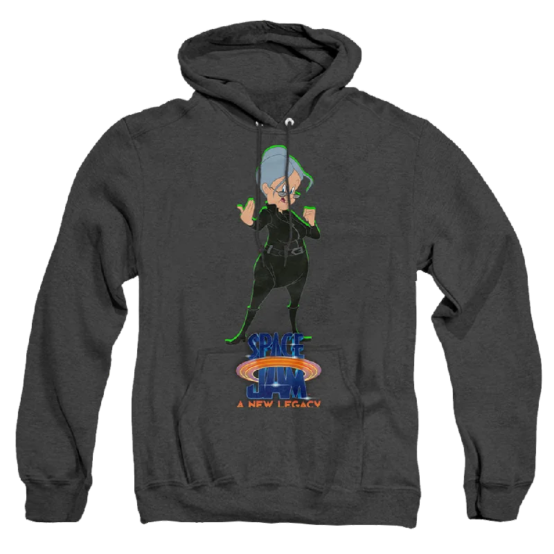 Space Jam - A New Legacy Granny Matrix - Heather Pullover Hoodie Ruffled Neck Pullover Space Jam - A New Legacy Granny Matrix - Heather Pullover Hoodie Ruffled Neck Pullover