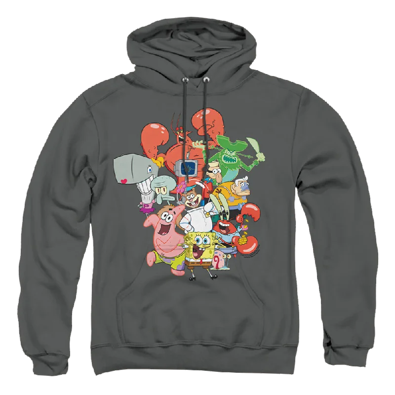 SpongeBob SquarePants The Whole Gang - Pullover Hoodie Open Front Cardigan