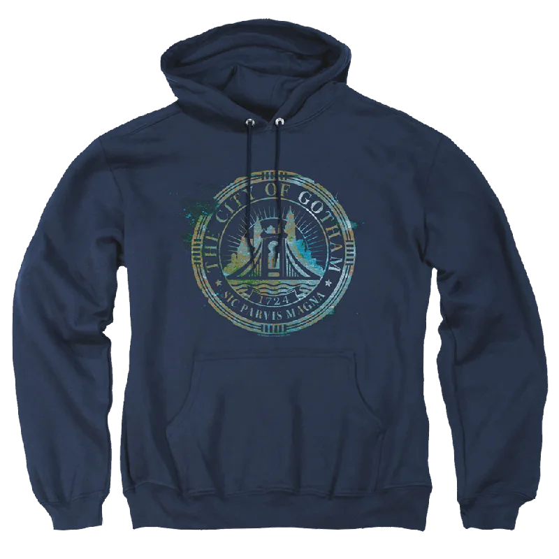 The Batman (2022) City Of Gotham - Pullover Hoodie Mock Neck Pullover
