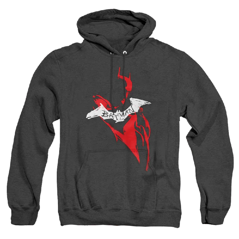 The Batman (2022) Hand Drawn Silhouette - Heather Pullover Hoodie Turtleneck Warm Pullover