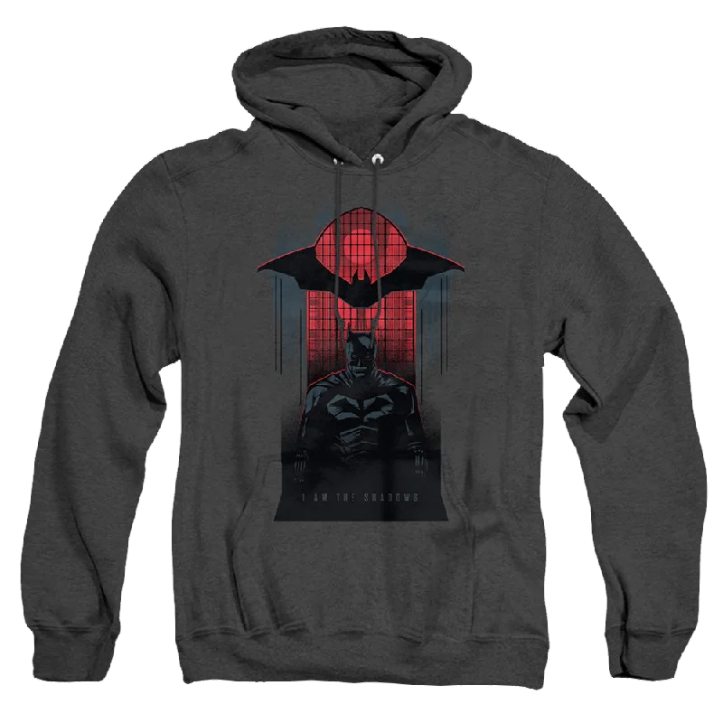 The Batman (2022) I Am The Shadows - Heather Pullover Hoodie V-Neck Stylish Pullover