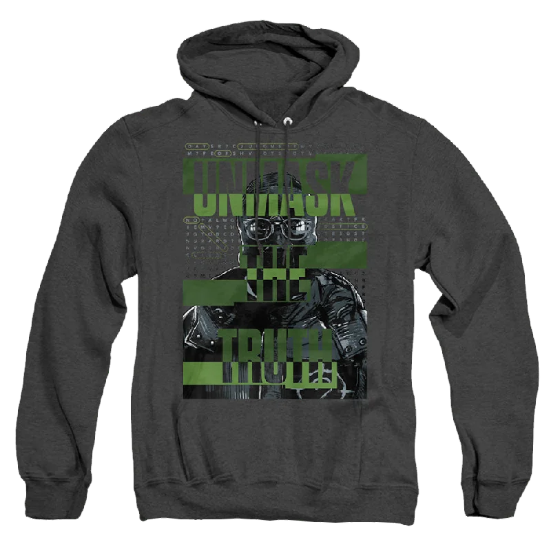 The Batman (2022) Unmask The Truth - Heather Pullover Hoodie Sabrina Neck Pullover