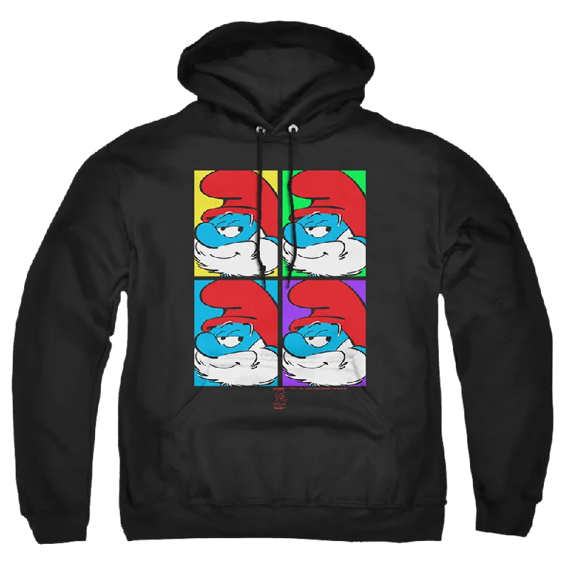 The Smurfs Tiles - Pullover Hoodie Boyleg Sleeve Pullover