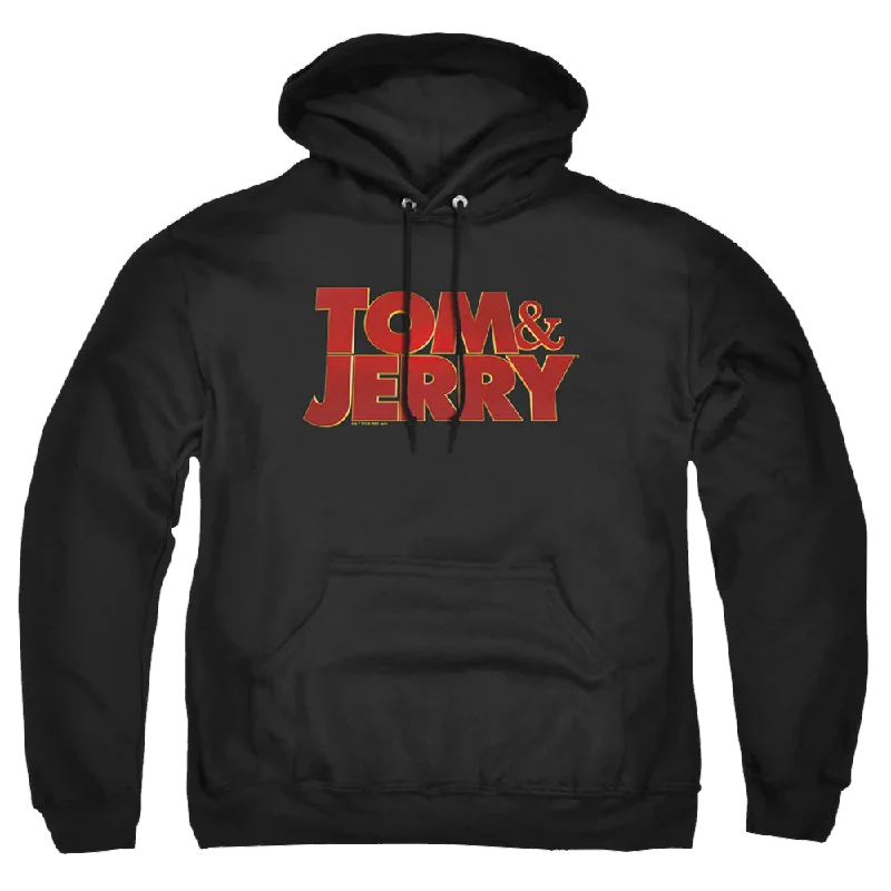 Tom and Jerry Movie Logo - Pullover Hoodie Bardot Neck Top