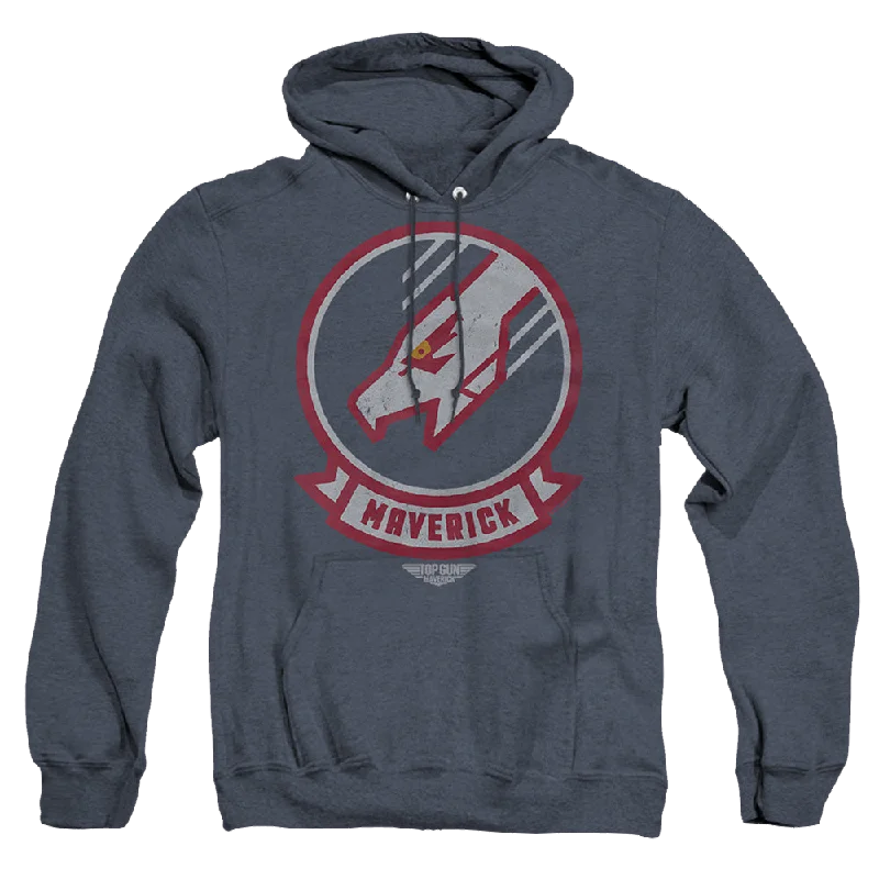 Top Gun Maverick Maverick Call Sign - Heather Pullover Hoodie Ruffle Neck Pullover