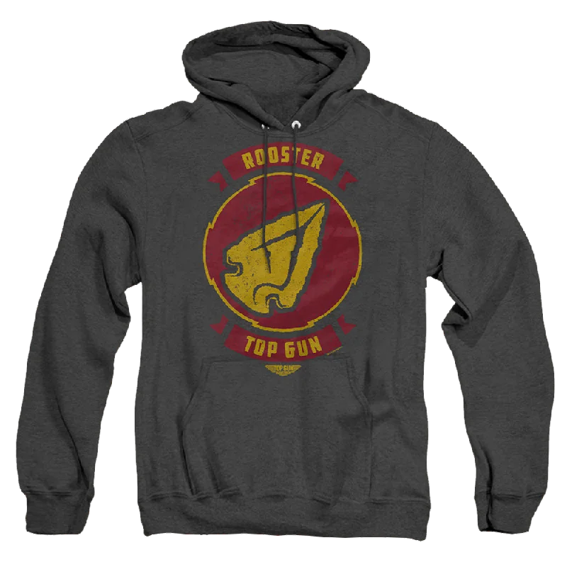 Top Gun Maverick Rooster Call Sign - Heather Pullover Hoodie Open Neck Pullover