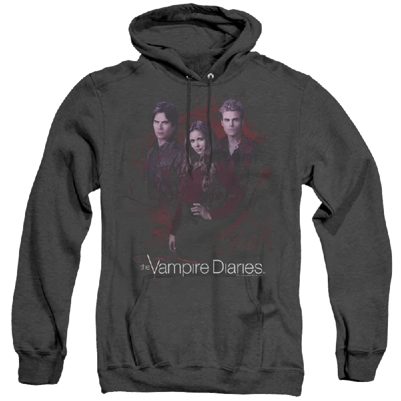 Vampire Diaries, The Company Of Three - Heather Pullover Hoodie Thin Wool Pullover