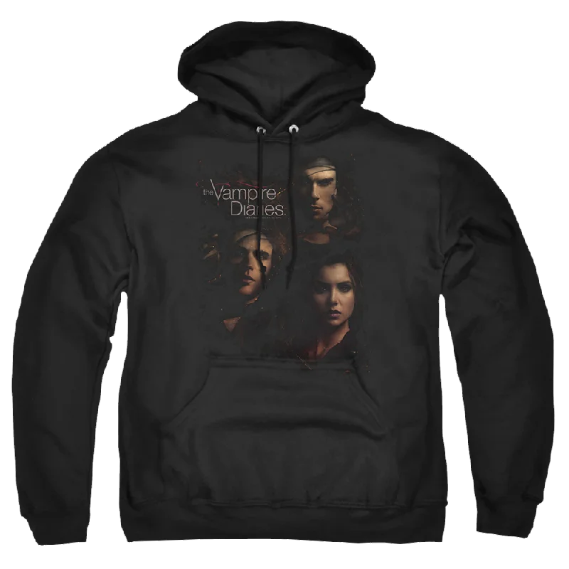 Vampire Diaries, The Smokey Veil - Pullover Hoodie Ruffled Neck Pullover