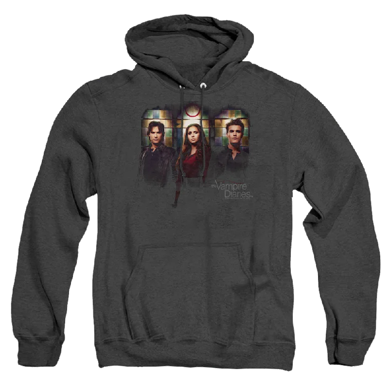 Vampire Diaries, The Stained Windows - Heather Pullover Hoodie Chenille Soft Sweater