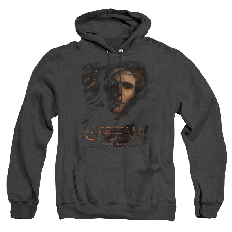 Vampire Diaries, The Stefan Smokey Veil - Heather Pullover Hoodie Batwing Sleeve Top