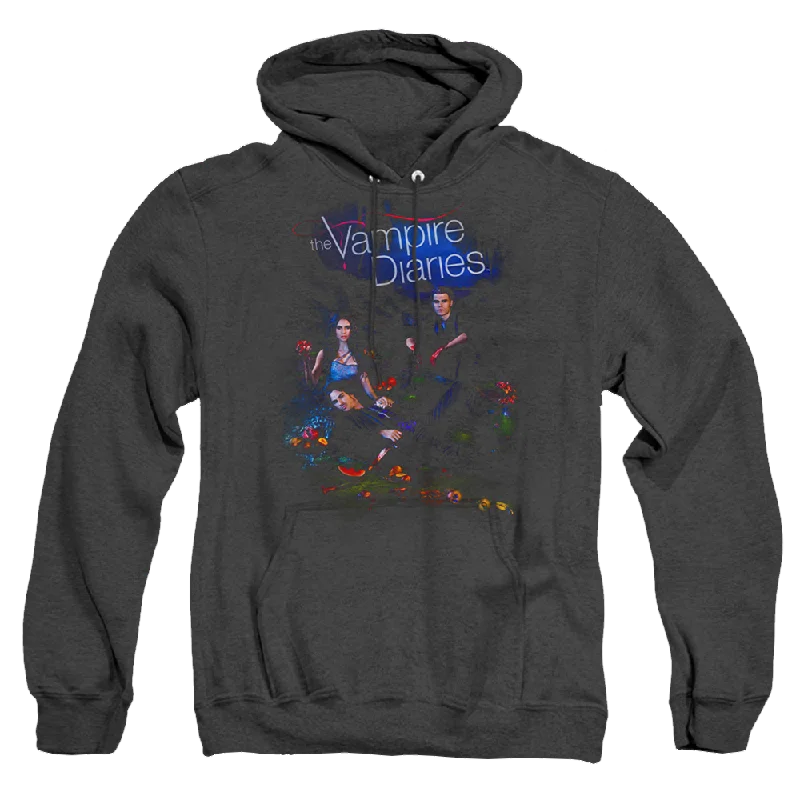 Vampire Diaries, The Tempted - Heather Pullover Hoodie Gathered Sleeve Pullover
