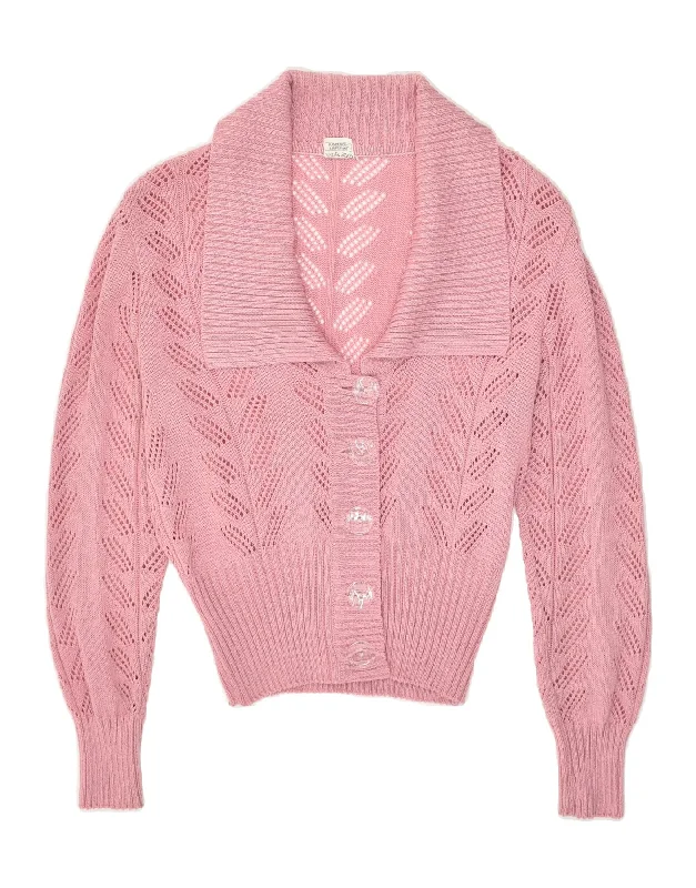 CAPRICE Womens Cardigan Sweater UK 12 Medium Pink Polyacrylic Wool Cardigan Cotton Cardigan Cashmere Cardigan CAPRICE Womens Cardigan Sweater UK 12 Medium Pink Polyacrylic Wool Cardigan Cotton Cardigan Cashmere Cardigan