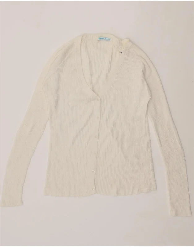RIFLE Womens Cardigan Sweater UK 18 XL White Cotton Long Cardigan Short Cardigan Medium Cardigan RIFLE Womens Cardigan Sweater UK 18 XL White Cotton Long Cardigan Short Cardigan Medium Cardigan