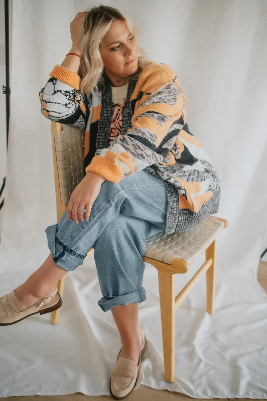 The August Cardigan by Free People - Peach Petals Elegant Classic Vintage