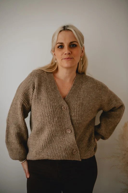 The Melsa Cardigan by Minimum Neon metallic Matte