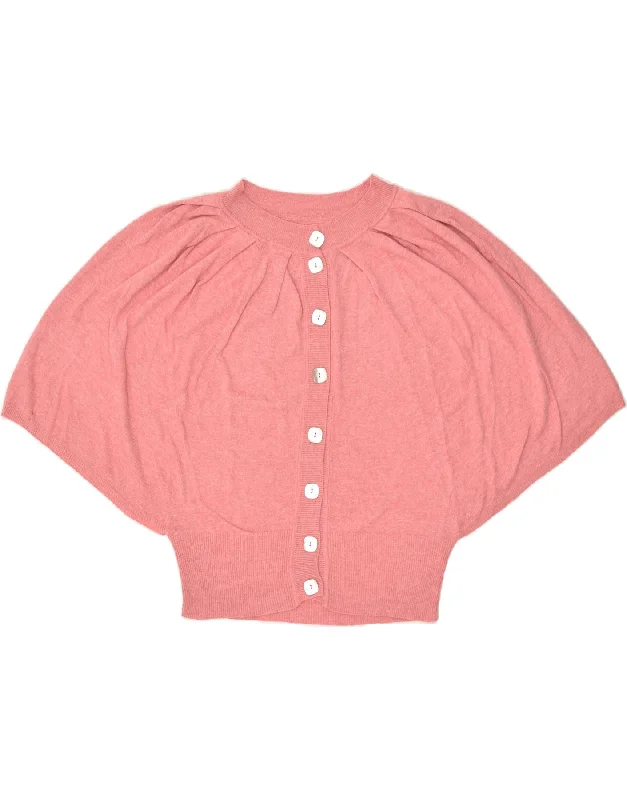 VINTAGE Womens Batwing Cardigan Sweater UK 12 Medium Pink Viscose Button Cardigan Zip Cardigan Pullover Cardigan VINTAGE Womens Batwing Cardigan Sweater UK 12 Medium Pink Viscose Button Cardigan Zip Cardigan Pullover Cardigan
