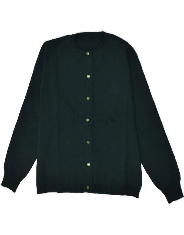 VINTAGE Womens Cardigan Sweater UK 14 Large Green Stylish Fashionable Trendy