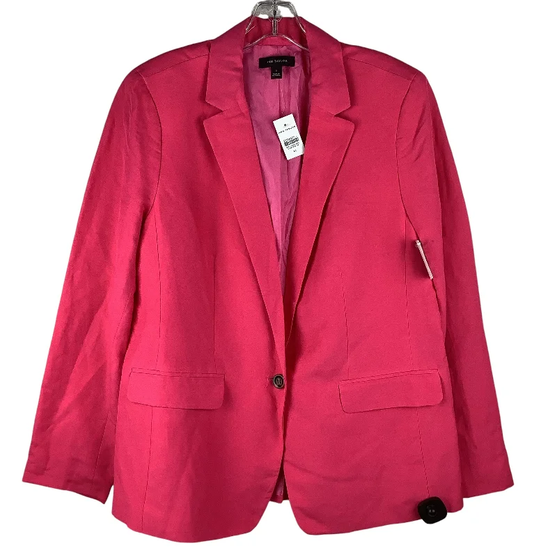 Blazer By Ann Taylor In Pink, Size: 14 Women's Elegant Suit