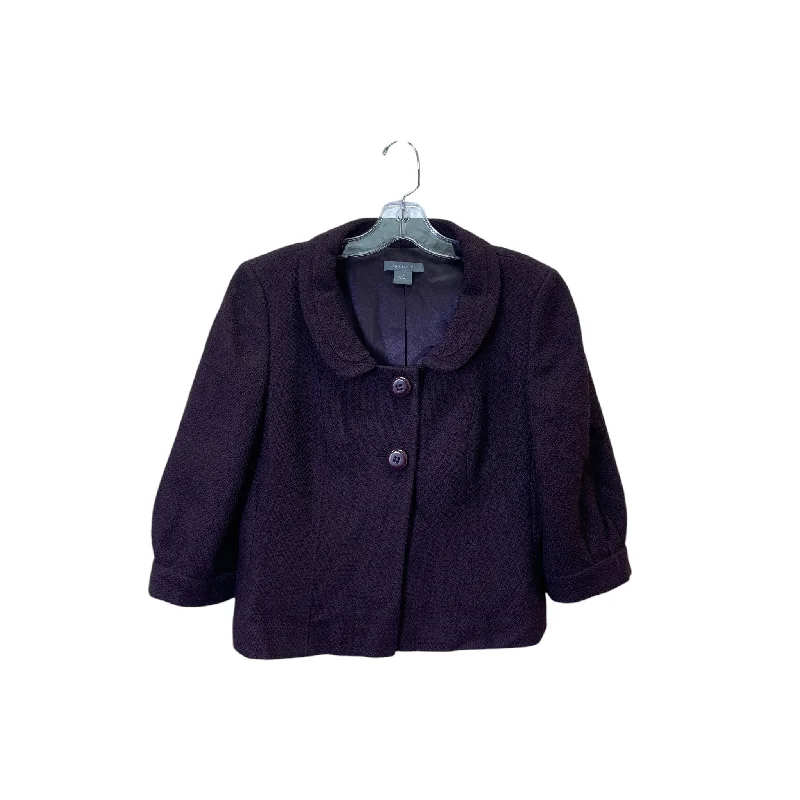Blazer By Ann Taylor In Purple, Size:M Women's Trendy Suit