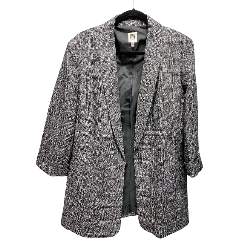 Blazer By Anne Klein In Plaid Pattern, Size: Xl Women's Daily Blazer