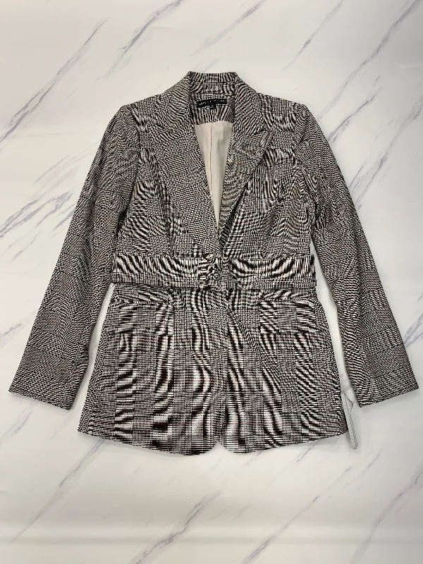 Blazer By Antonio Melani In Plaid Pattern, Size: 0 Women's Luxurious Jacket
