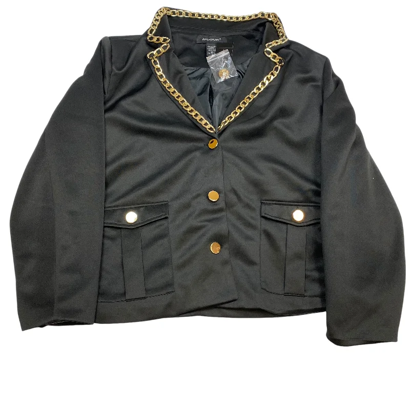 Blazer By Ashley Stewart In Black, Size: 1x Women's Travel Jacket