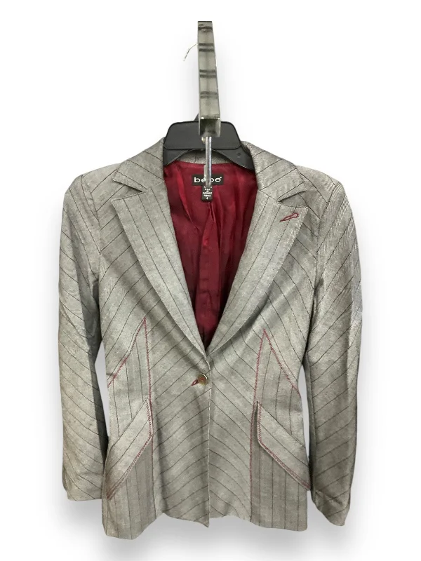 Blazer By Bebe In Green & Red, Size: S Women's Solid Blazer