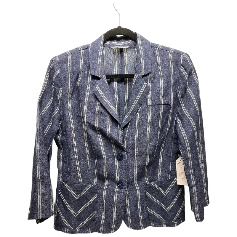 Blazer By Cabi In Striped Pattern, Size: 8 Women's Handmade Blazer