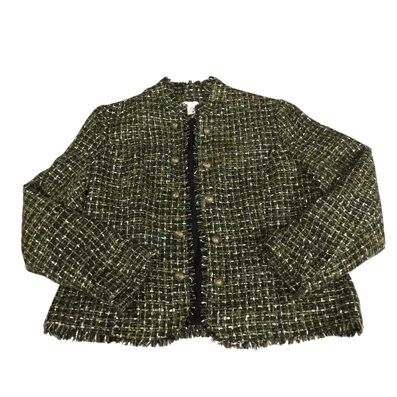 Blazer By Chicos In Green, Size: L Women's Custom Jacket