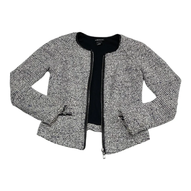 Blazer By Club Monaco In Blue & White, Size: Xs Women's Party Jacket