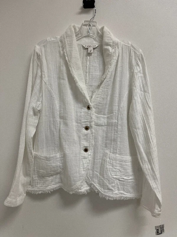 Blazer By Coldwater Creek In White, Size: Lp Women's Luxury Jacket