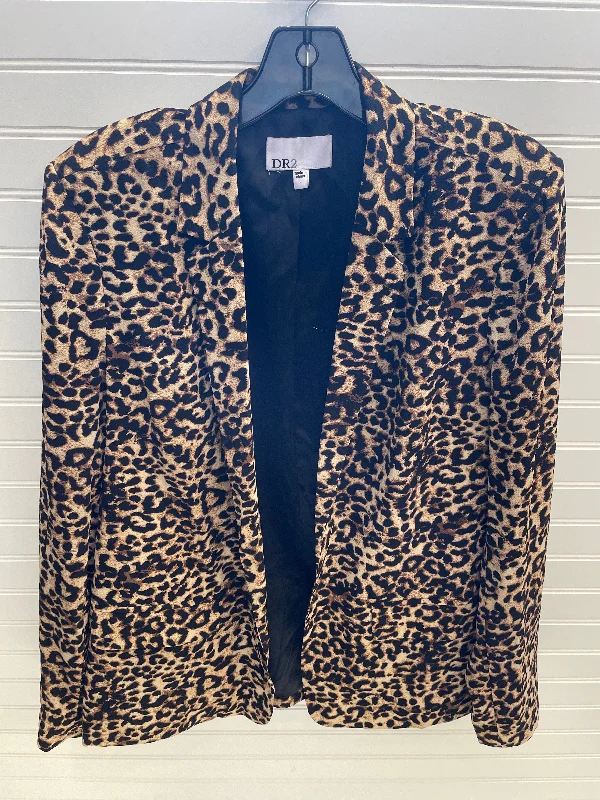 Blazer By Dr2 In Animal Print, Size: L Women's Handmade Blazer