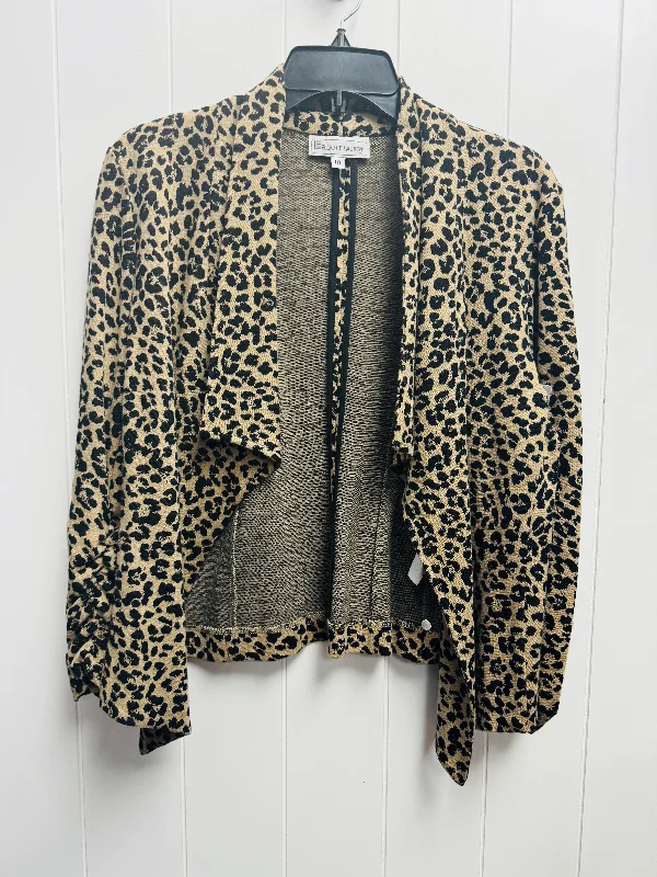 Blazer By Elliott Lauren In Animal Print, Size: M Women's Boutique Suit