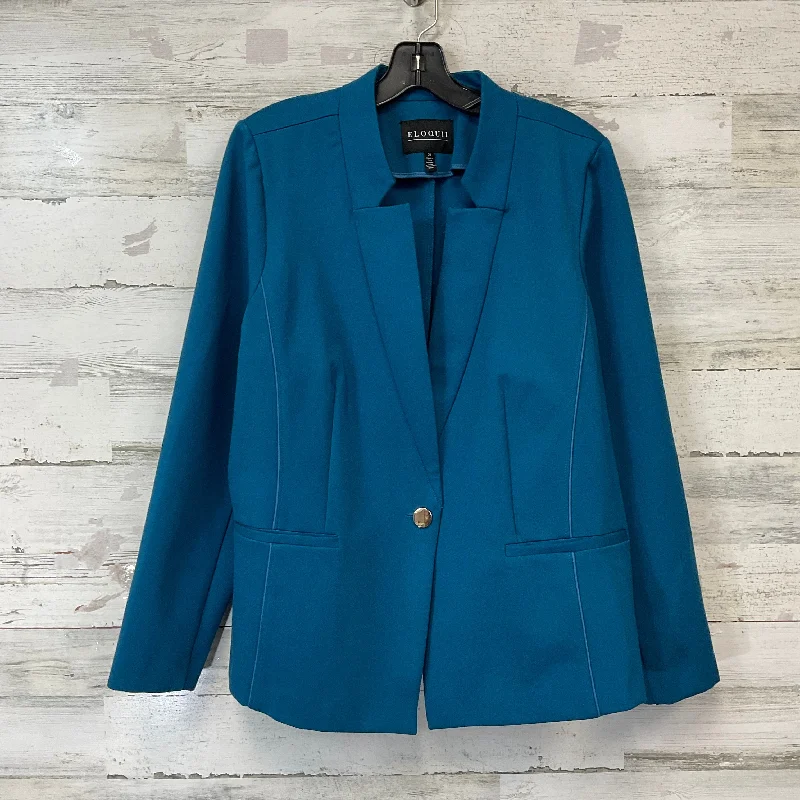 Blazer By Eloquii In Blue, Size: 2x Women's Vintage Suit