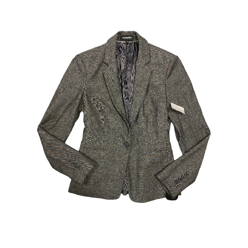 Blazer By Express In Grey, Size: 2 Women's Classic Blazer