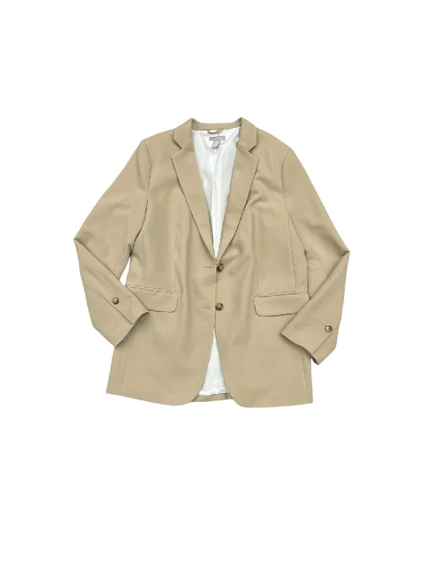 Blazer By H&m In Cream, Size: L Women's Luxurious Jacket
