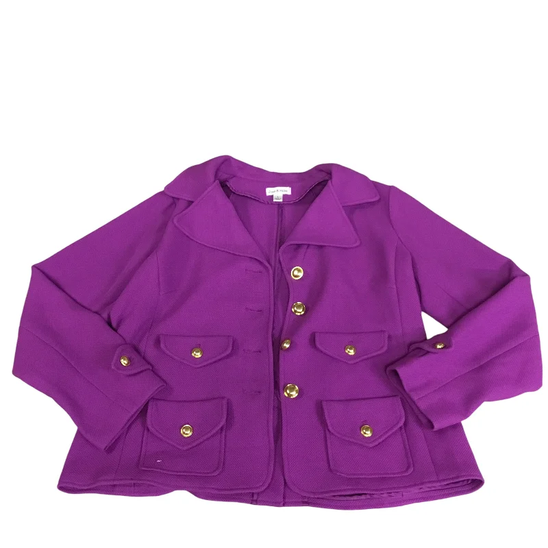 Blazer By Joan Rivers In Purple, Size: L Women's Classic Blazer