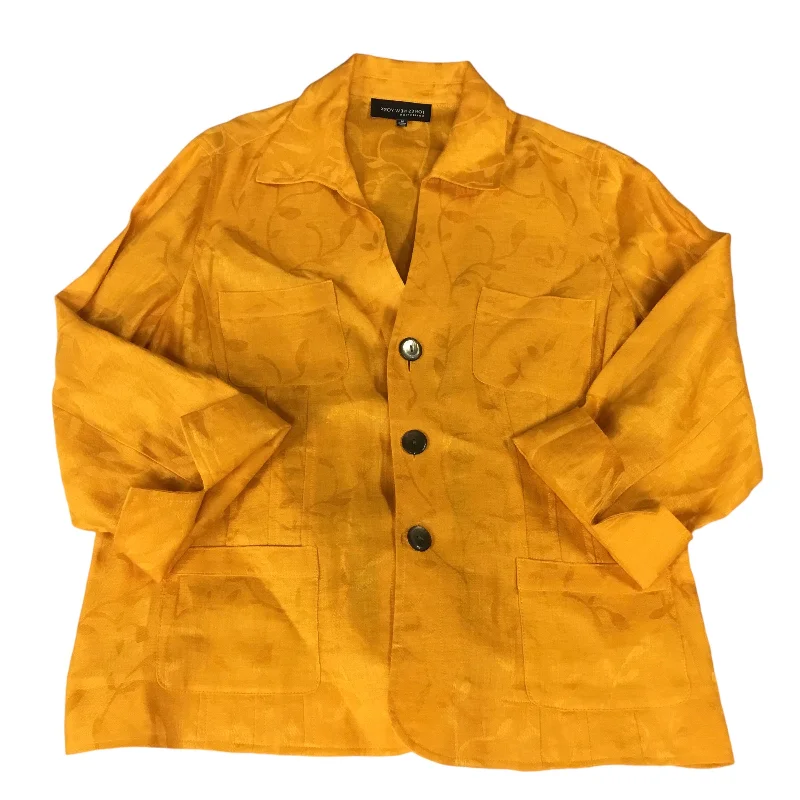 Blazer By Jones New York In Yellow, Size: 16 Women's Handmade Blazer