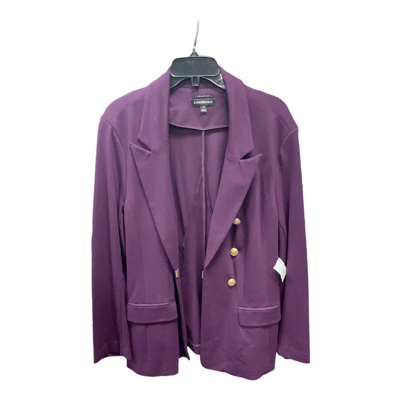 Blazer By Lane Bryant In Purple, Size: 22 Women's High-End Blazer