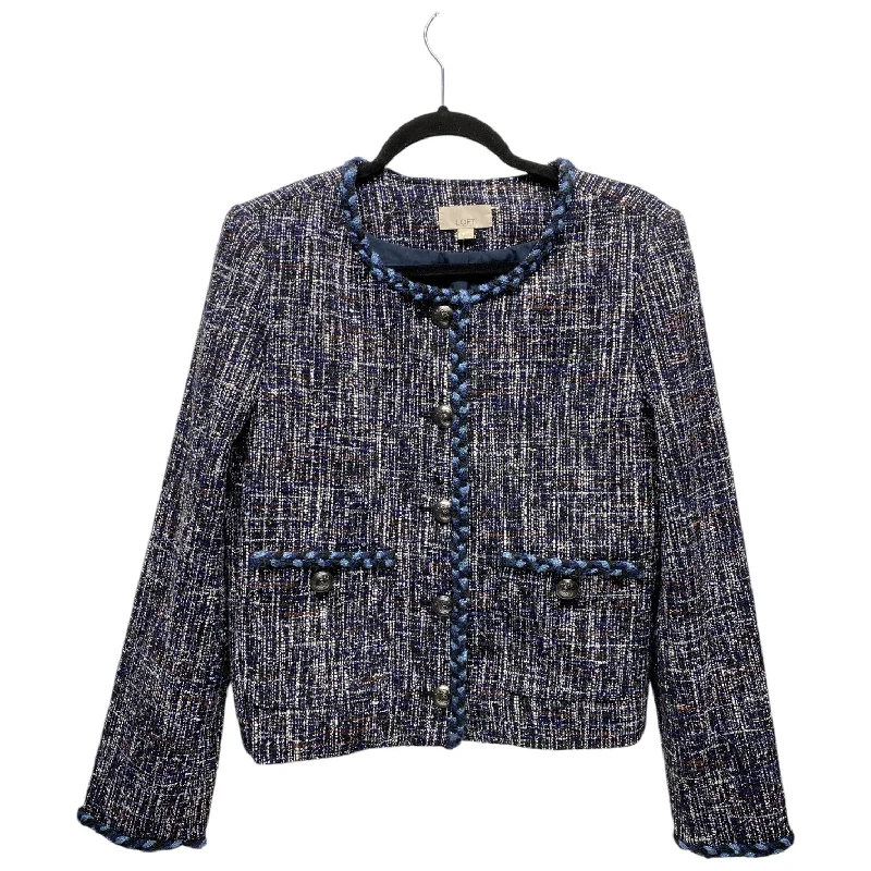 Blazer By Loft In Blue & Red & White, Size: M Women's Boutique Suit