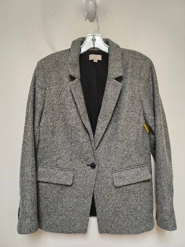 Blazer By Loft In Plaid Pattern, Size: M Women's Denim Suit